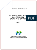 HP26 - Estimation of Design Rainstorm in Sabah and Sarawak - 1984