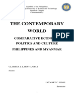 The Contemporary World: Comparative Economy, Politics and Culture Philippines and Myanmar