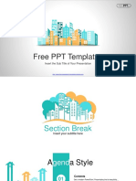 City Buildings Skyline PowerPoint Templates