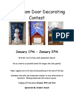 Homeroom Door Decorating Contest
