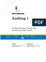 MODUL AUDITING 1 - TM Ke 4 - Profesi Akuntan Publik Dan Kantor Akuntan Publik
