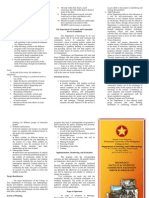 Brochure, PUP Department of Sociology Extension and Community Involvement Committee