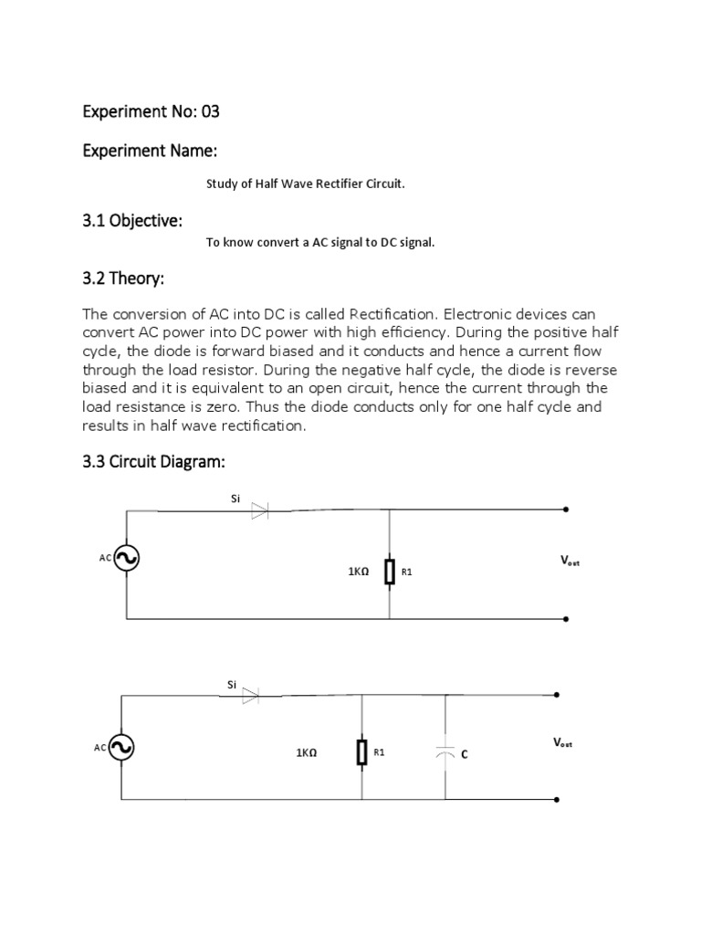 Experiment No: 03 Experiment Name | PDF | Science & Mathematics