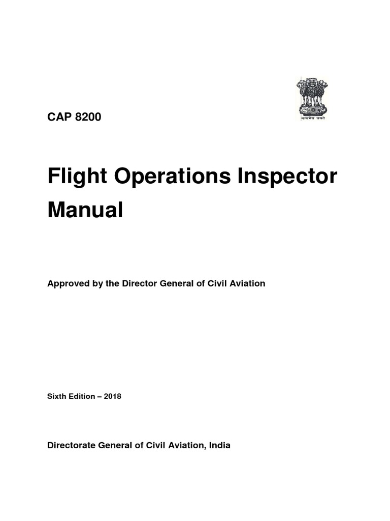 Flight Operations Manual PDF Aviation Aerospace