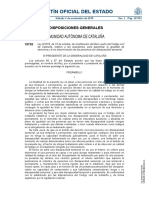 Ley 6/2019, de 23 de octubre, de modificación del libro cuarto del Código civil de Cataluña