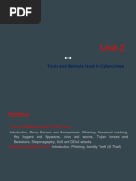 Unit-2: Tools and Methods Used in Cybercrimes