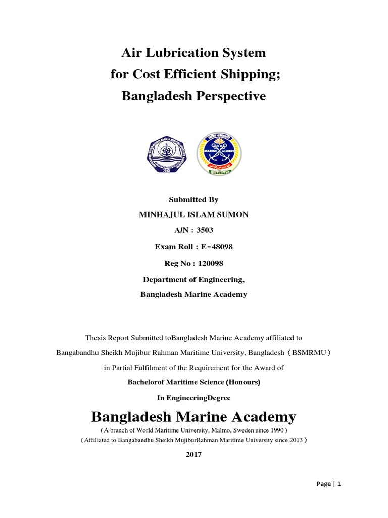Air Lubrication System For Cost Efficient Shipping PDF PDF Drag