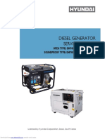 Diesel Generator Service Manual: OPEN TYPE: DHY6000LE / DHY6000LE-3 Soundproof Type: Dhy6000Se / Dhy6000Se-3
