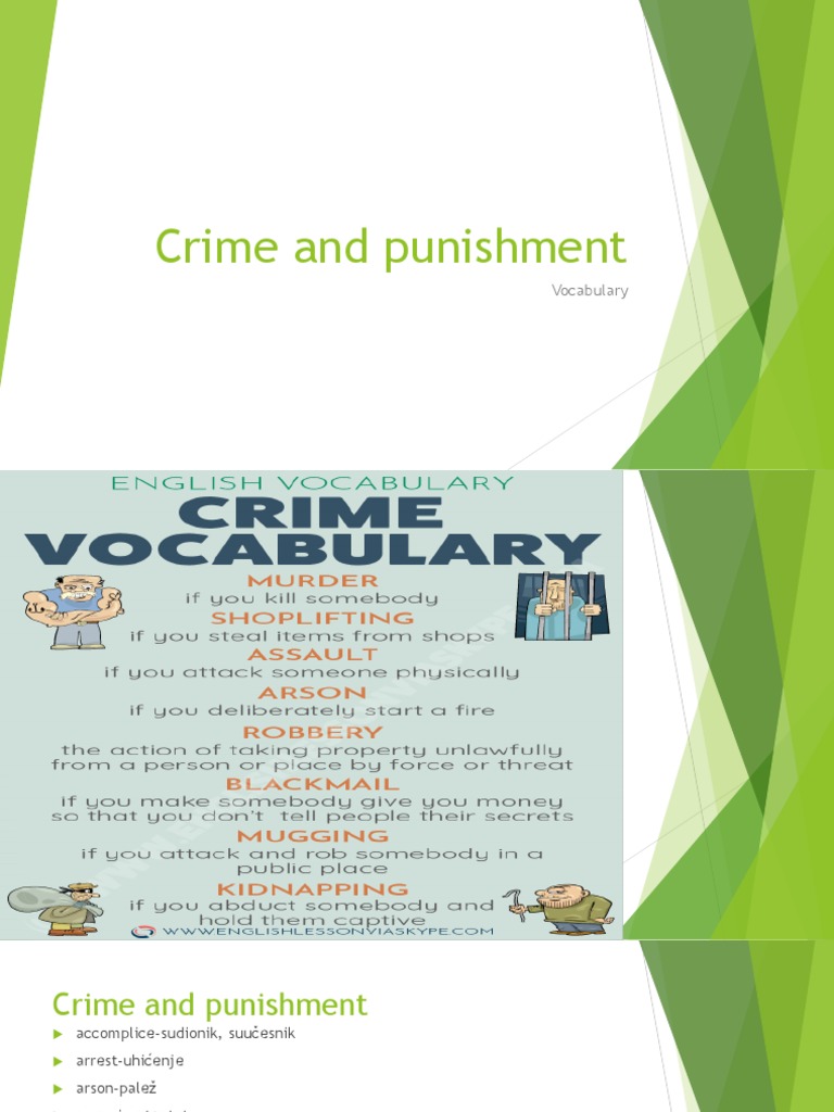 Crime and Punishment Vocabulary B2 | PDF | Social Science