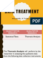 Data Treatment: Michael P. Tumilap