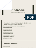 Pronouns: by Ahmad Rifani Talaohu, S. S., M. GAL