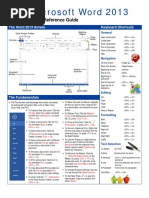 Word 2013 - Quick Reference Guide