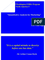 Marketing Quantitative Analysis Univ. Washington