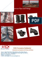 Manufacturer of Stoneware Pipes and Fittings: B.K Ceramics Industry