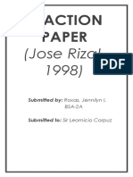 Rizal Movie Reaction Paper