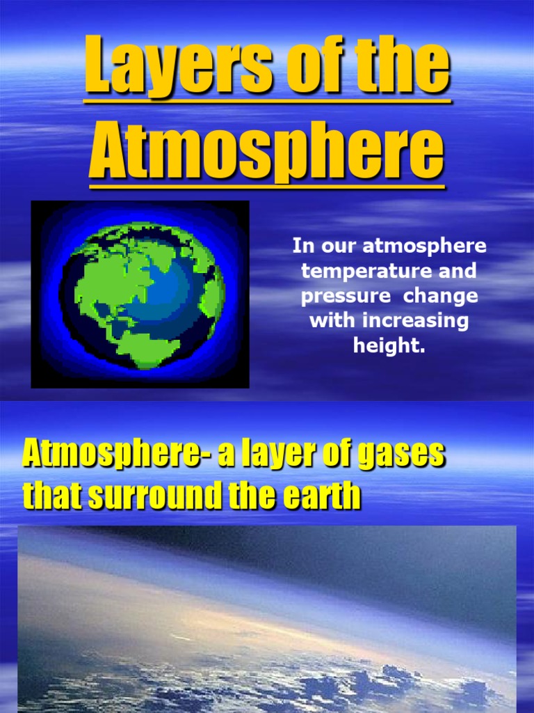 Understanding Earth's Atmospheric Layers | PDF | Stratosphere ...