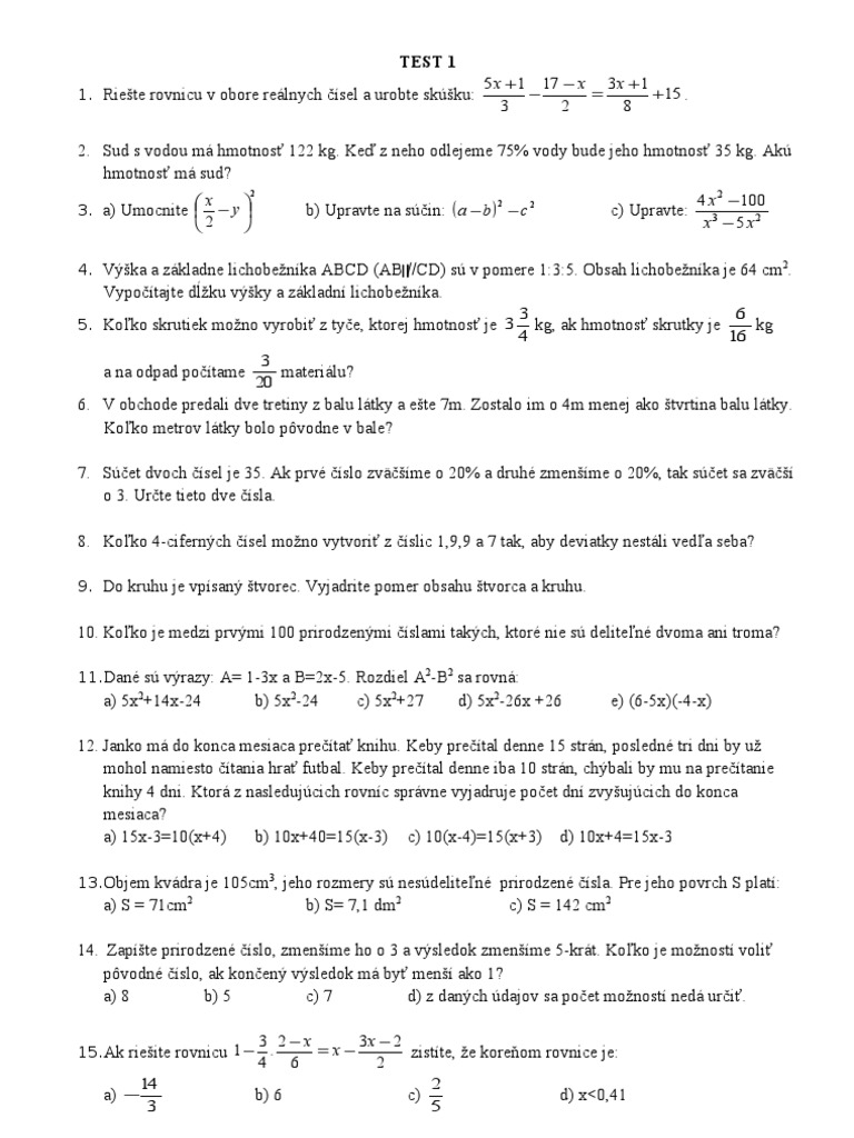 Test 1 | PDF