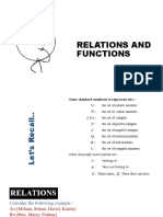 Relations and Functions