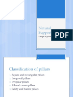Natural Supports: Design of Pillars