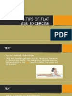 6 Tips of Flat Abs Excercise
