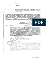 Draft PSG For The Bachelor of Science in Computer Engineering BSCpE Effectiv
