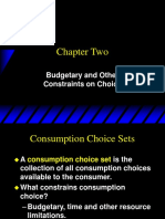 Chapter Two: Budgetary and Other Constraints On Choice