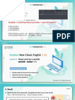 This Material Is For: Lesson Planning (For T) After-Class Use (For S) - If You Are Using Classin, Please Go To