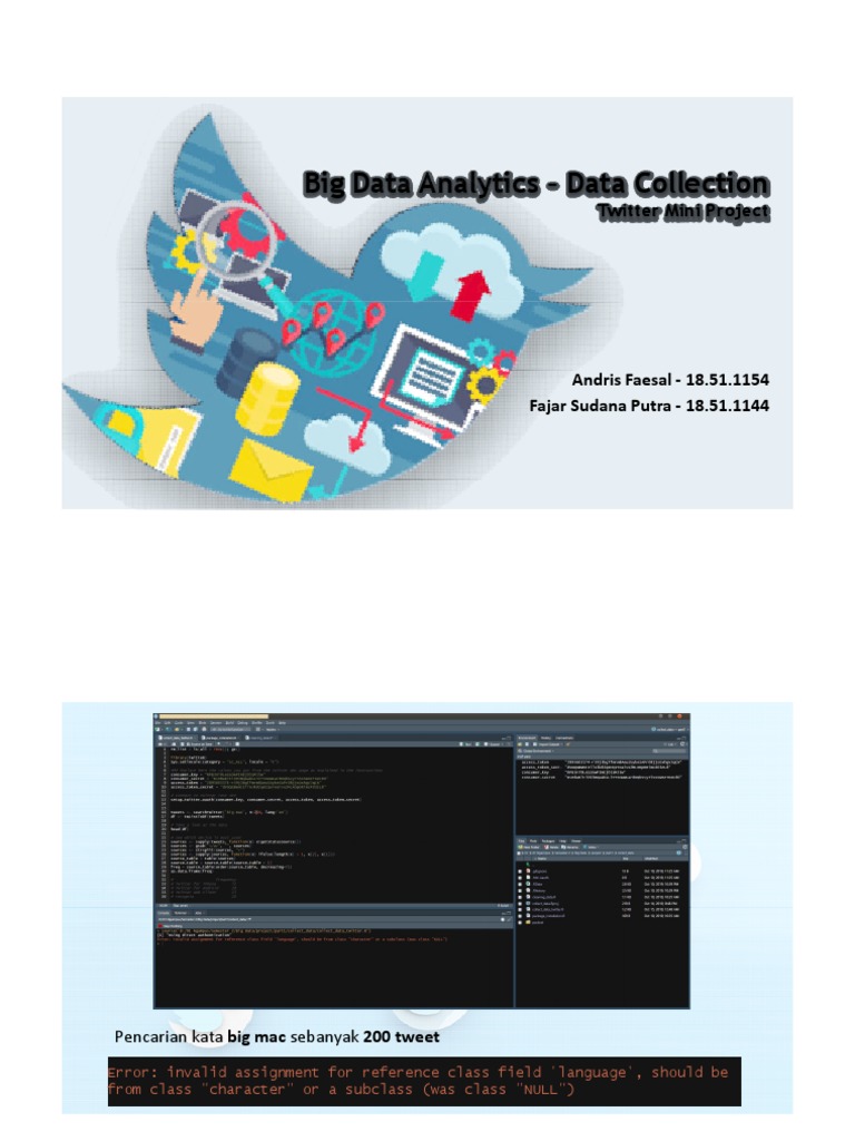 Big Data Analytics - Data Collection Twitter Mini Project | PDF