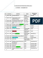 Rundown Kegiatan Praktikum Lapang 