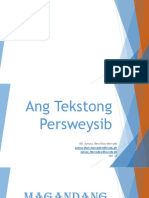 Tekstong Persweysib at Argumentatibo