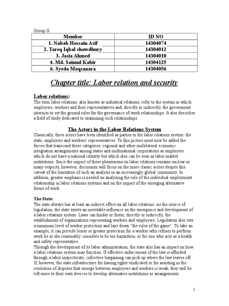 Labor Relations and Collective Bargaining Guide | PDF | Collective ...