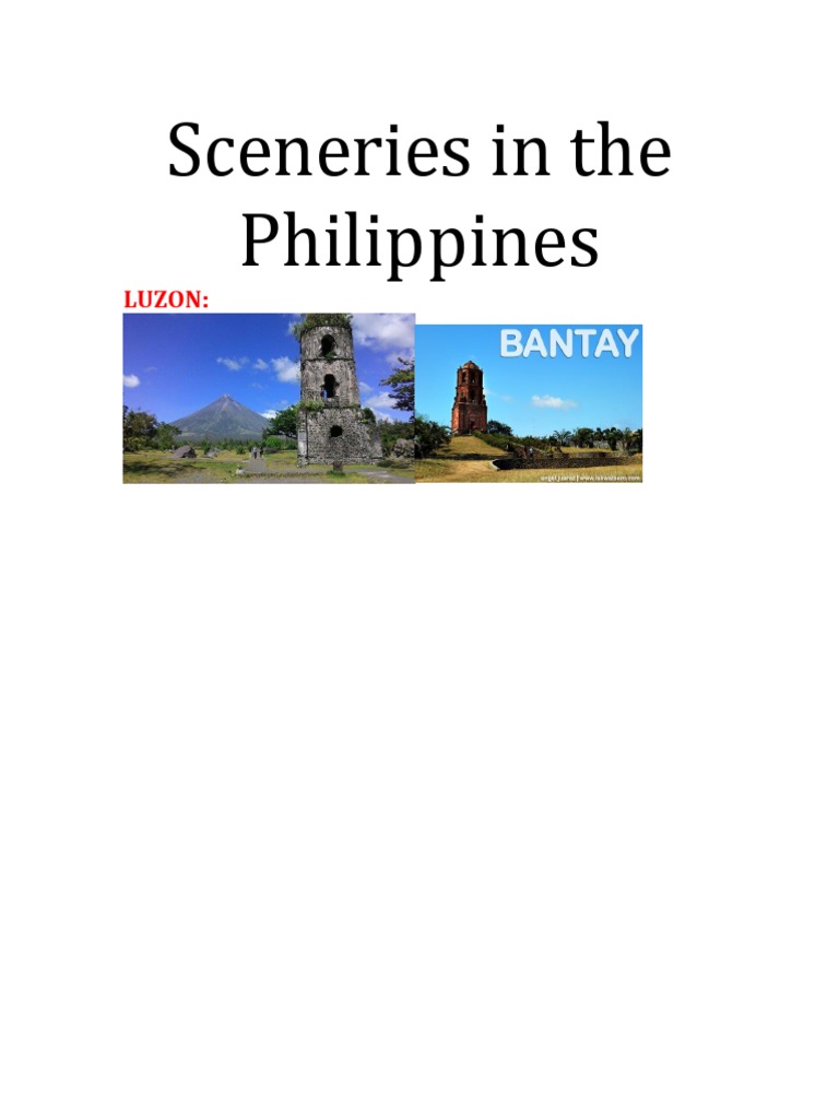 Sceneries in The Philippines | PDF