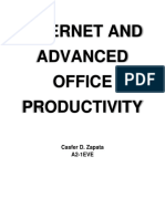 Internet and Advanced Office Productivity: Casfer D. Zapata A2-1EVE