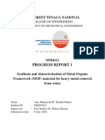 Universiti Tenaga Nasional: Progress Report 1