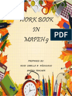 Work Book IN Mapeh 9: Prepared By: Rose Cebelle B. Añonuevo Mapeh Teacher