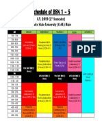 Schedule of BSN 1 - 5: A.Y. 2019 (2 Semester) Cavite State University (Cvsu) Main