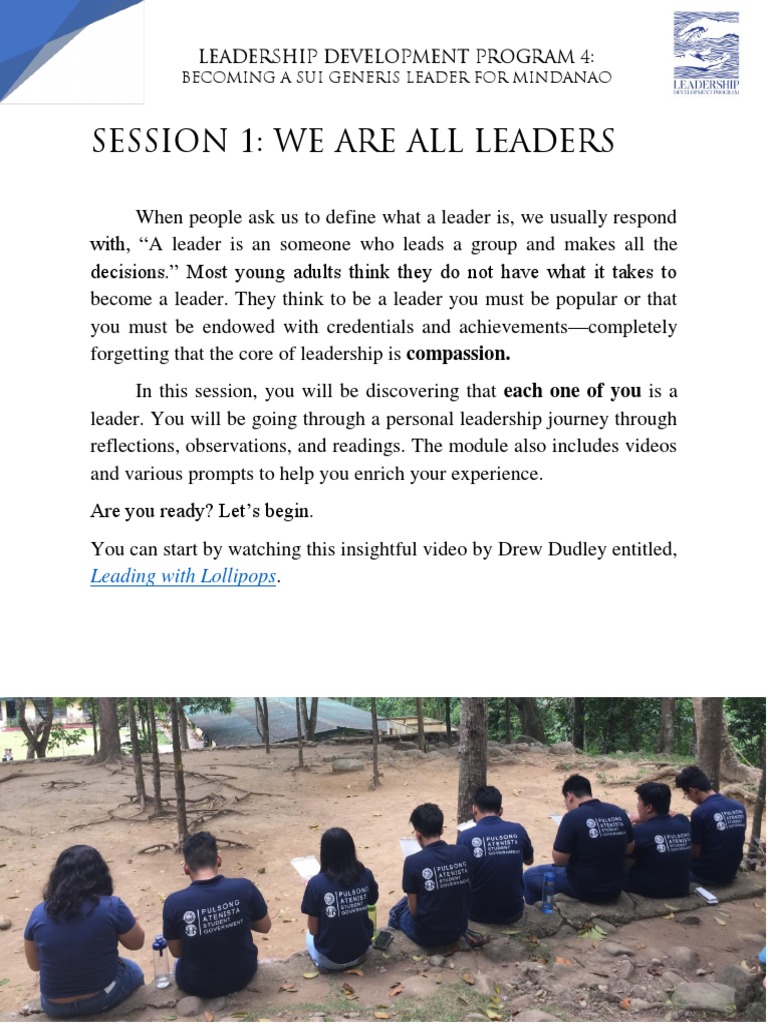 Leadership Activities Overview: Chapter 1 | PDF | Leadership ...