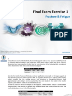 Final Exam Exercise 1: Fracture & Fatigue