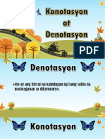 Denotasyon at Konotasyon