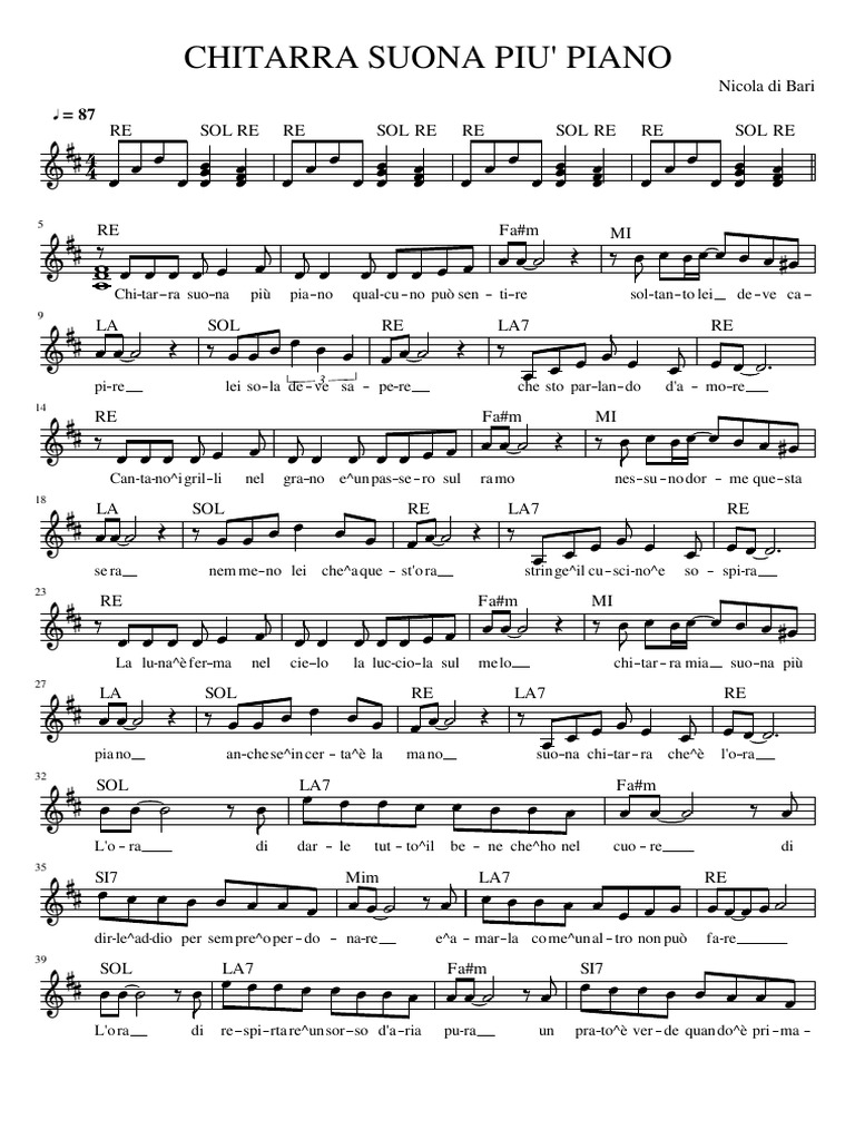 Chitarra Suona Piu' Piano PDF