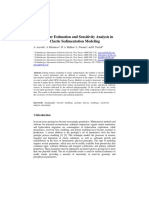 Parameter Estimation and Sensitivity Ana PDF