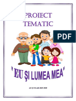 Proiect Tematic ~ EU SI LUMEA MEA~
