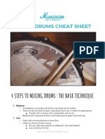 Mixing Drums Cheat Sheet PDF