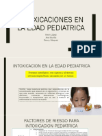 INTOXICACION EN EDAD PEDIATRICA