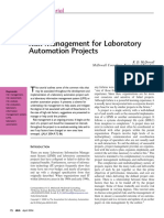Risk Management For Laboratory Automation Projects: JALA Tutorial