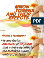 Common Teratogens and Their Effects: by Gcespino