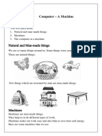 Computer - A Machine: Learning Objectives