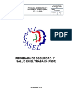 Programa de Seguridad y Salud en El Trabajo PSST