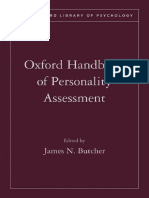 (Oxford Library of Psychology) James N. Butcher - Oxford Handbook of Personality Assessment-Oxford University Press (2009) PDF