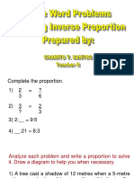 Inverse Proportion